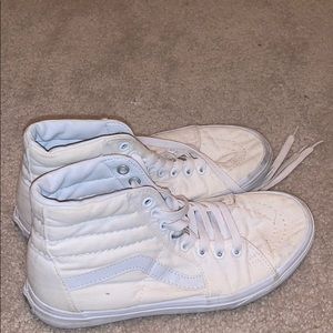 White High Top Vans